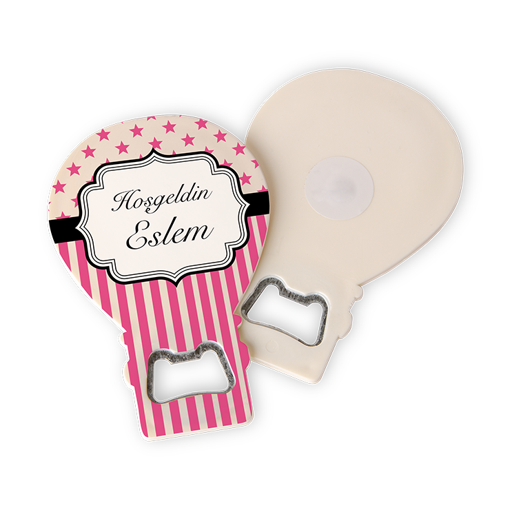 balon acacakli magnet - yildiz fusya