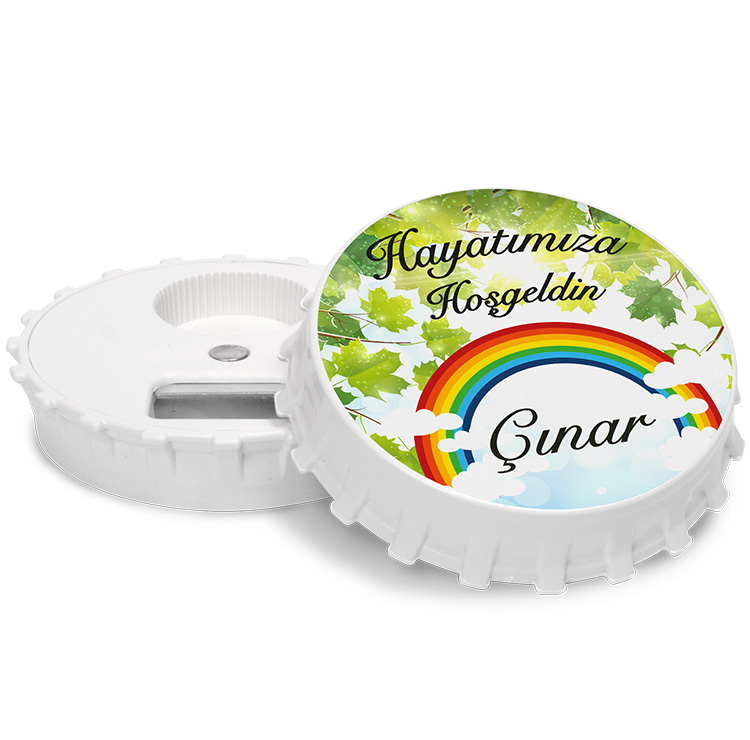 yuvarlak acacakli magnet - gokkusagi