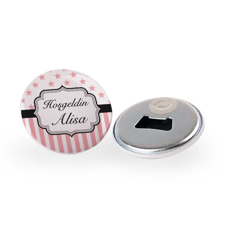 buton acacak magnet - yildiz pudra
