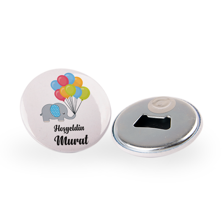 buton acacak magnet - fil balonlu